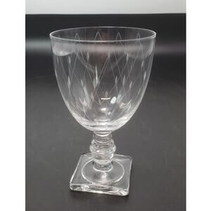RARE Vintage (1933 to 1943) Fostoria NEW YORKER Water Goblet 5 7/8"